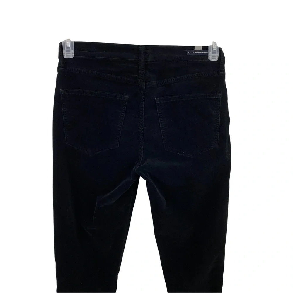 COH Citizens Of Humanity Black Corduroy Rocket High Rise Skinny Jeans Size 26 - Picture 6 of 7